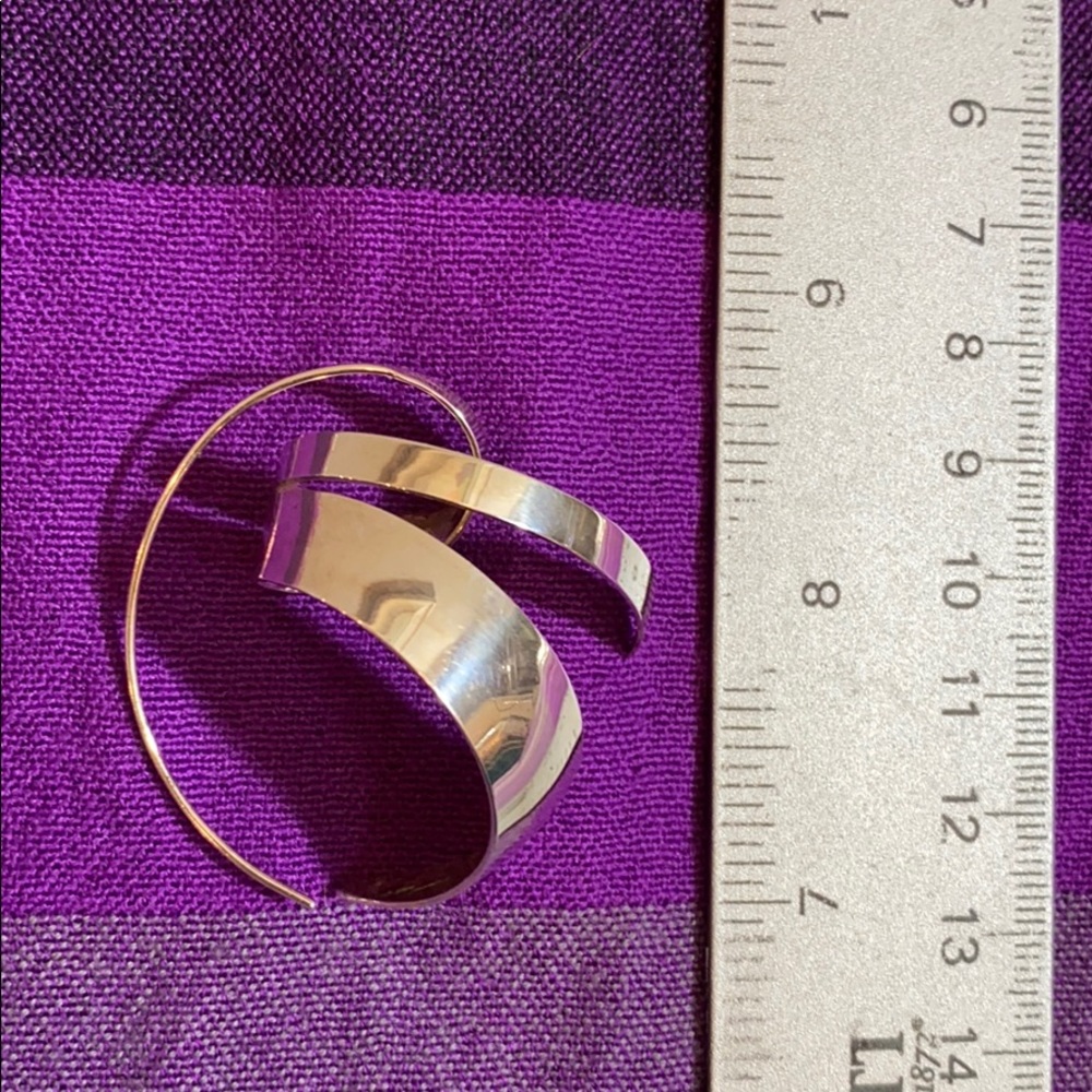 Sterling Threader Statement Earrings - image 6